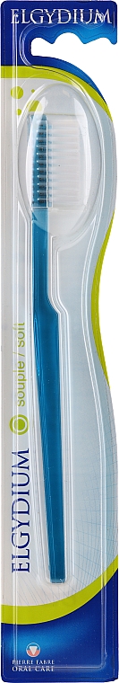 Зубная щетка "Классик" мягкая, голубая - Elgydium Classic Soft Toothbrush — фото N1