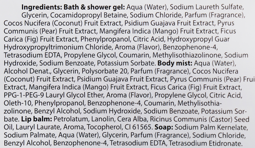 Набор - Mades Cosmetics Body Resort (sh/gel/100ml + body/mist/50ml + lip/balm/15ml + soap/50g) — фото N8