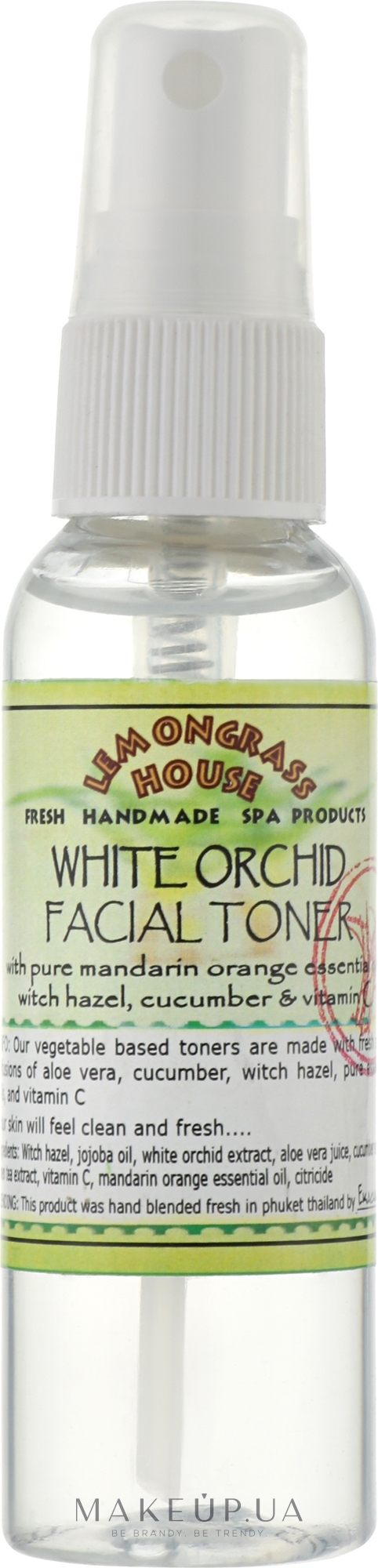 Освіжаючий тонік "Біла Орхідея" - Lemongrass House White Orchid Facial Toner — фото 60ml