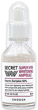 Духи, Парфюмерия, косметика Витаминная осветляющая сыворотка для лица - Enough Secret Super Vita Whitening Ampoule