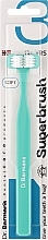 Тристороння зубна щітка, стандартна, бірюзова - Dr. Barman's Superbrush Regular — фото N1