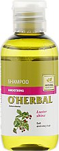 Шампунь разглаживающий для блеска волос с экстрактом малины - O'Herbal Smoothing Shampoo — фото N1