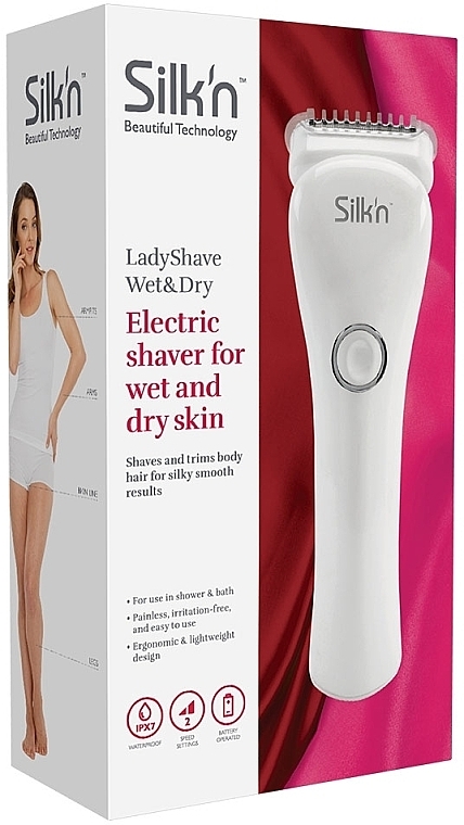 Електробритва - Silk'n LadyShave Wet&Dry — фото N1