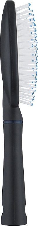 Щетка для волос массажная, С0275, черная с синим - Rapira — фото N2