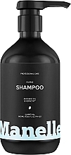 Тонирующий шампунь для нейтрализации желтизны светлых волос - Manelle Professional Care Avocado Oil & Keracyn Shampoo — фото N2