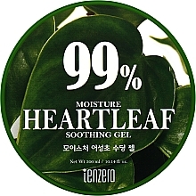 Зволожувальний гель "Heartleaf" - Tenzero Moisture Soothing Gel — фото N1