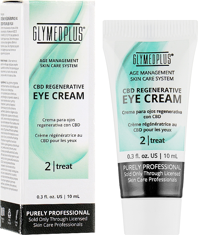 Регенерирующий крем для кожи вокруг глаз - GlyMed Plus Age Management CBD Regenerative Eye Cream — фото N2