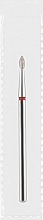 Фреза алмазная красная "Капля", диаметр 1,8 мм, длина 4 мм - Divia DF004-18-R — фото N1