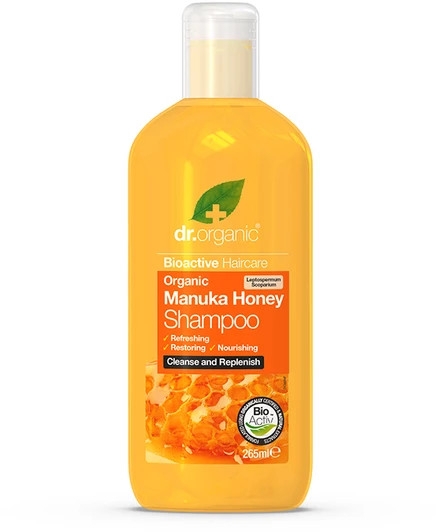 Шампунь для волос "Манука и алоэ вера" - Dr. Organic Manuka Honey Shampoo — фото N1