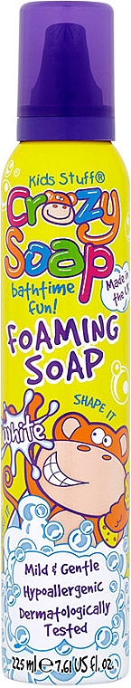 Пінне мило "Біле" - Kids Stuff Crazy Soap White Foaming Soap — фото N1