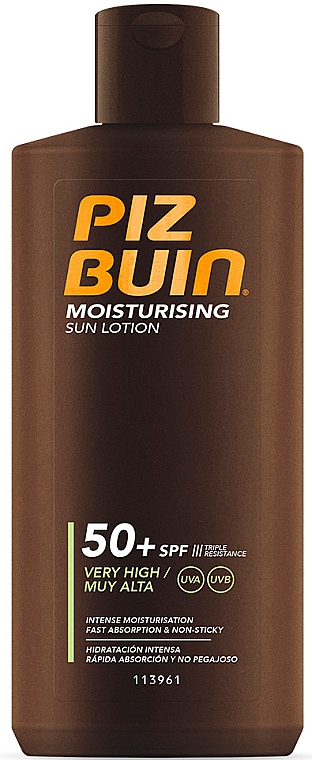 Солнцезащитный увлажняющий лосьон для тела - Piz Buin Moisturising Sun Lotion SPF50 — фото N1