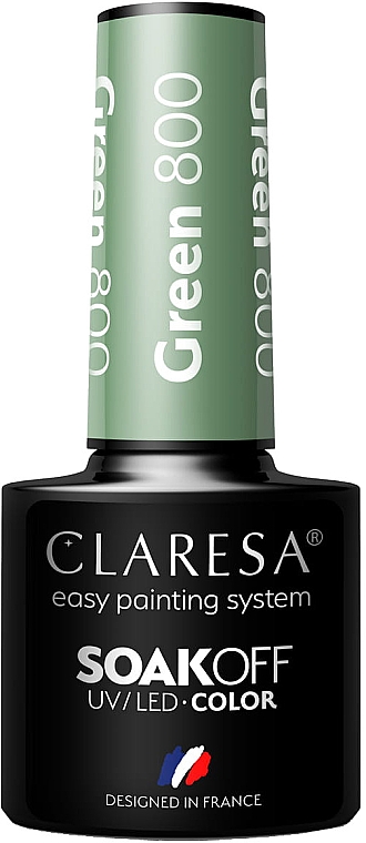 Гель-лак для нігтів - Claresa Green SoakOff UV/LED Color — фото N1