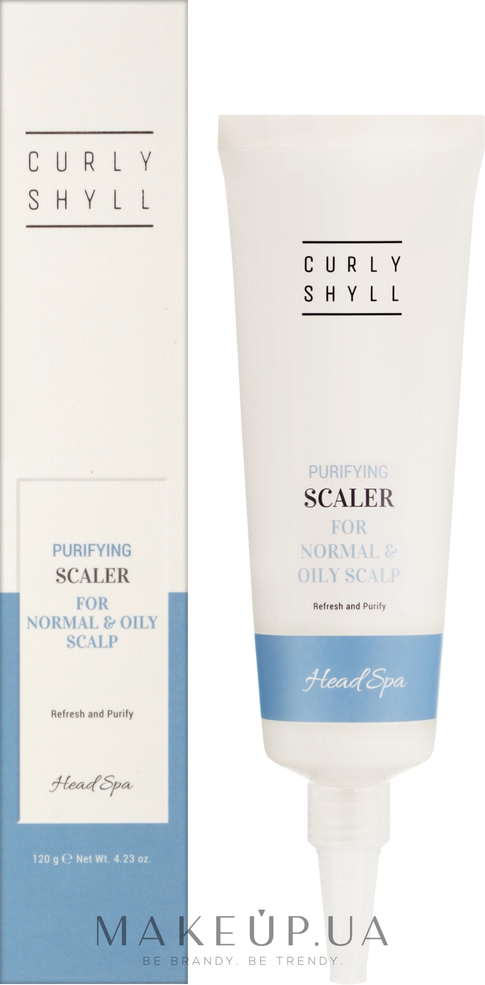 Очищающий пилинг для жирной кожи головы - Curly Shyll Purifuing Scaler for Normal and Oily Scalps — фото 120ml