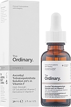 УЦЕНКА Сыворотка для лица с витамином F - The Ordinary Ascorbyl Tetraisopalmitate Solution 20% * — фото N2