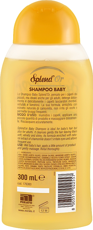 Дитячий шампунь з ромашкою - Splend'Or Baby Shampoo — фото N2