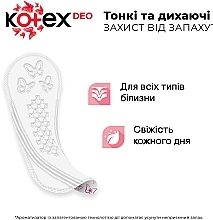 Щоденні гігієнічні прокладки, 56 шт - Kotex Fresh Normal Plus — фото N3