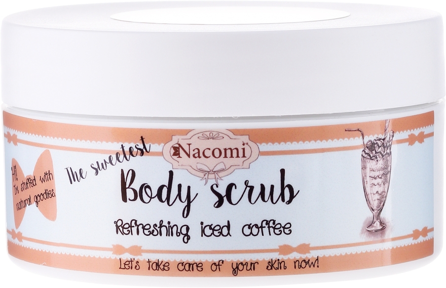 Цукровий скраб для тіла, з кавою - Nacomi Body Scrub Refreshing Iced Coffee — фото N1