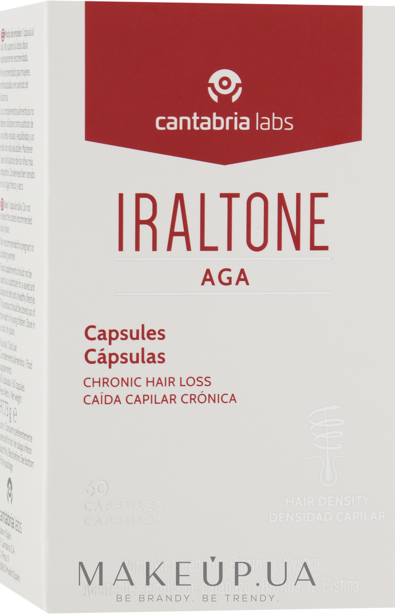 Капсули для лікування випадання волосся - Cantabria Labs Iraltone AGA — фото 60шт