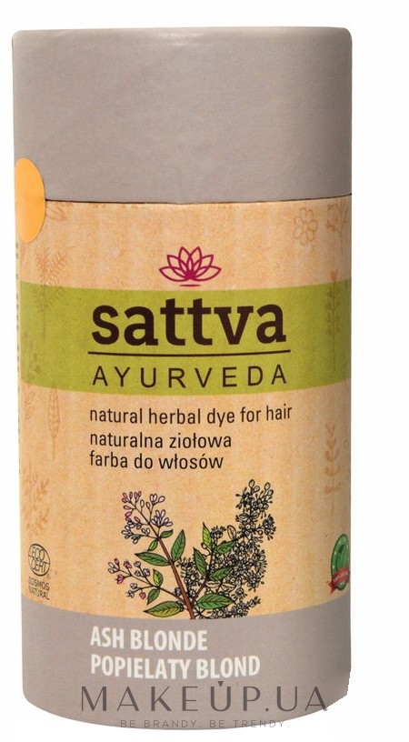 Краска для волос - Sattva Ayurveda Natural Herbal Dye For Hair  — фото Ash Blond