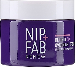 Парфумерія, косметика Крем для обличчя омолоджувальний, нічний з ретинолом - NIP + FAB Retinol Fix Overnight Cream 3%