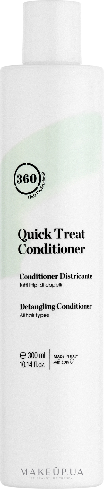 Кондиціонер миттєвої дії для розплутування всіх типів волосся - 360 Be Quick Treat Conditioner — фото 300ml