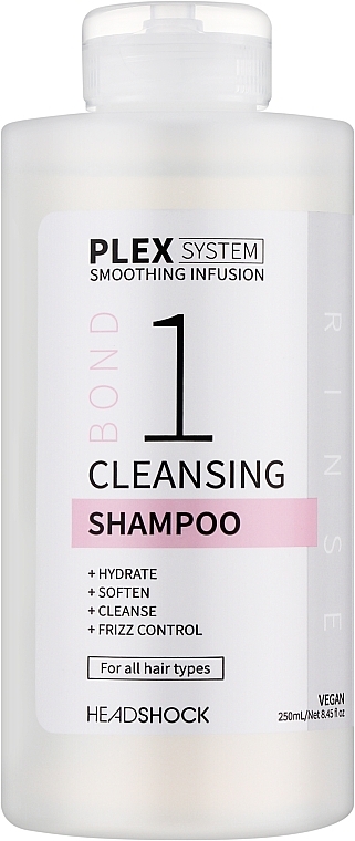 Очищувальний шампунь для волосся №1 - Headshock Plex System Cleansing Shampoo 1 — фото N1