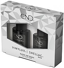 Духи, Парфюмерия, косметика Набор закрепителей для гель-лака - CND Shellac & Vinylux Matte Top Coat Duo (top/coat/7.3ml + top/coat/15ml)