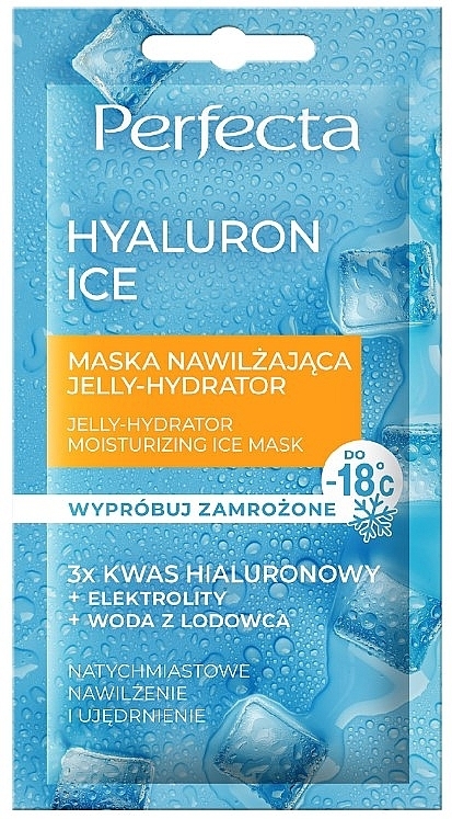 Увлажняющая маска для лица с гиалуроновой кислотой - Perfecta Hyaluron Ice Jelly-Hydrator Moisturizing Face Mask — фото N1