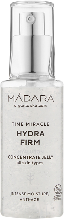 Зволожувальний гіалуроновий гель для обличчя, зберіга молодість шкіри - Madara Cosmetics Time Miracle Hydra Firm Hyaluron Concentrate Jelly — фото N1