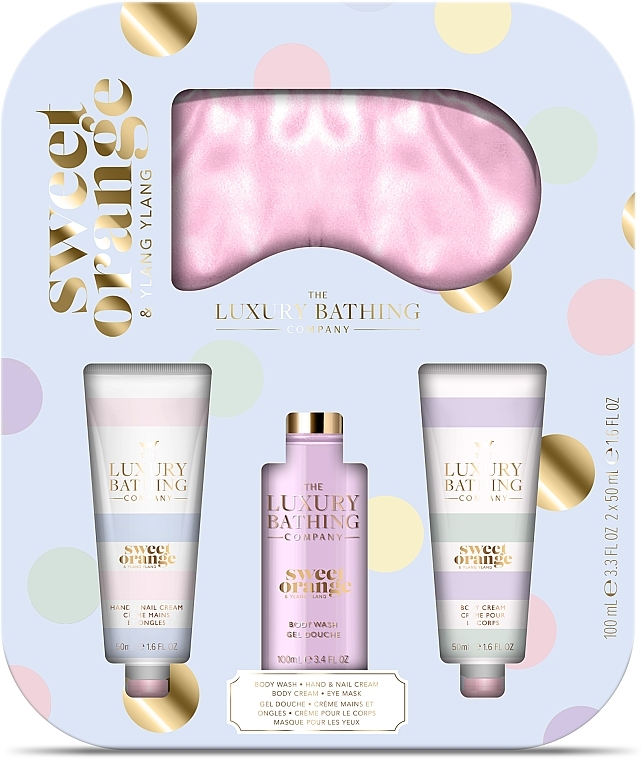 Набір - Grace Cole The Luxury Bathing Nourishing Delights Set (b/cr/50 ml + h/cr/50 ml + acc/1 pcs + sh/gel/100 ml) — фото N1