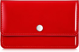 Картхолдер красный, лаковый "Elegant Red" - MAKEUP — фото N1