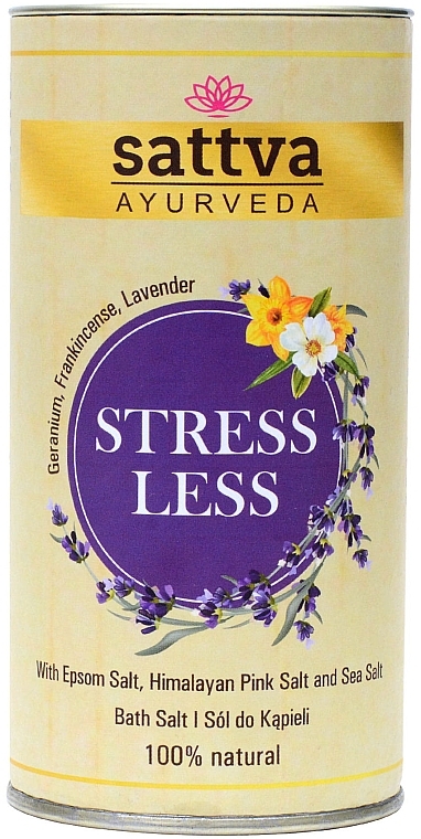 Соль для ванны - Sattva Stress Less Bath Salt — фото N1