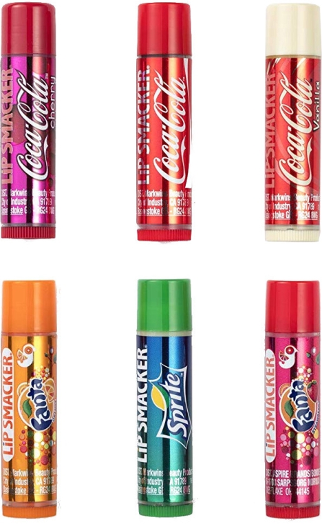 Набор бальзамов для губ - Lip Smacker Coca-Cola Mix (balm/6x4g) — фото N3