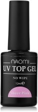 Духи, Парфюмерия, косметика Закрепитель гель-лака - Naomi UV Top Gel No Wipe Pink