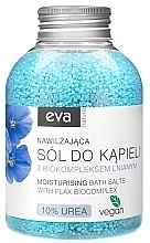 Парфумерія, косметика Сіль для ванн "Льон" із сечовиною 10% - Eva Natura Bath Salt 10% Urea