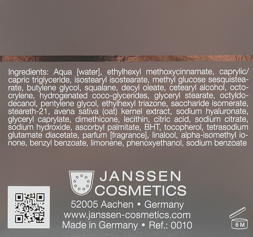 Обогащенный дневной питательный крем - Janssen Cosmetics Rich Nutrient Skin Refiner — фото N3