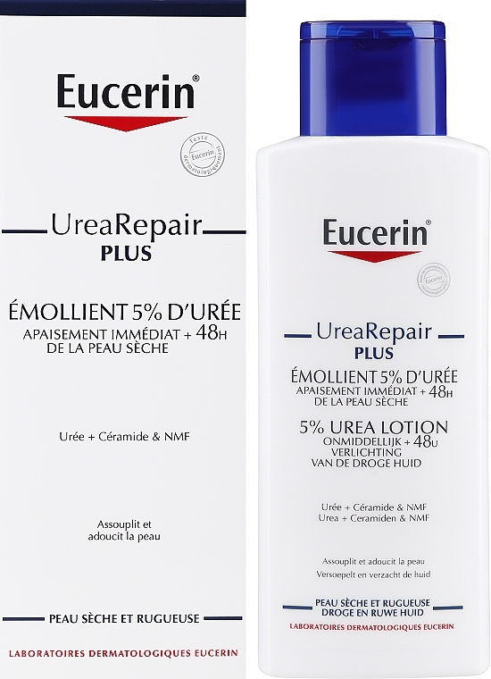 УЦІНКА Легкий зволожуючий лосьйон для тіла для сухої шкіри - Eucerin Complete Repair Lotion 5% Urea * — фото N7