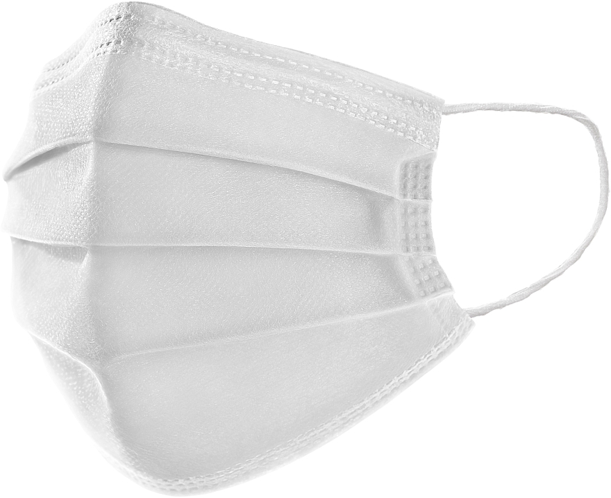 Медична маска тришарова, стерильна, біла - Abifarm M98 — фото N4