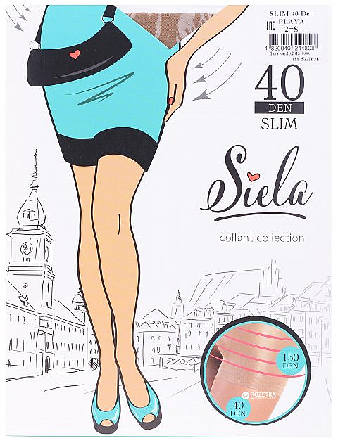 Колготки жіночі "Slim", 40 Den, playa - Siela — фото N3