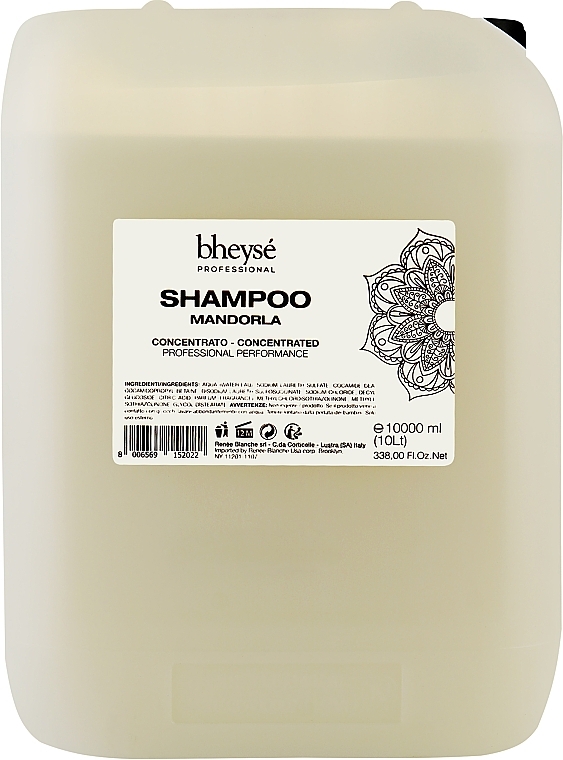 Питательный и увлажняющий шампунь с ароматом миндаля - Renee Blanche Bheyse Shampoo — фото N1