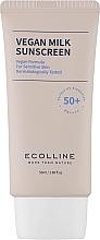 Парфумерія, косметика Веганське сонцезахисне молочко для обличчя й тіла - Ecolline Vegan Milk Sunscreen 50+ PA++++