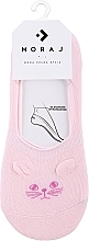 Носки-следки хлопковые женские, розовые - Moraj — фото N1