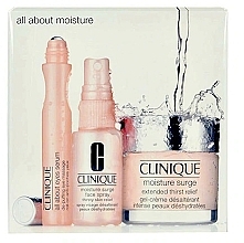 Парфумерія, косметика Набір - Clinique All About Moisture Surge Kit (gel/75ml + eye/ser/15ml + spray/30ml)