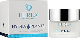 Денний крем для обличчя - Herla Hydra Plants Intense Hydrating Day Cream SPF 15 — фото N2