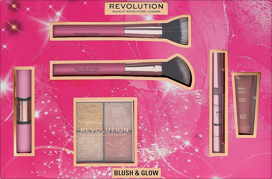 Набір, 6 продуктів - Makeup Revolution Blush and Glow Set — фото N1