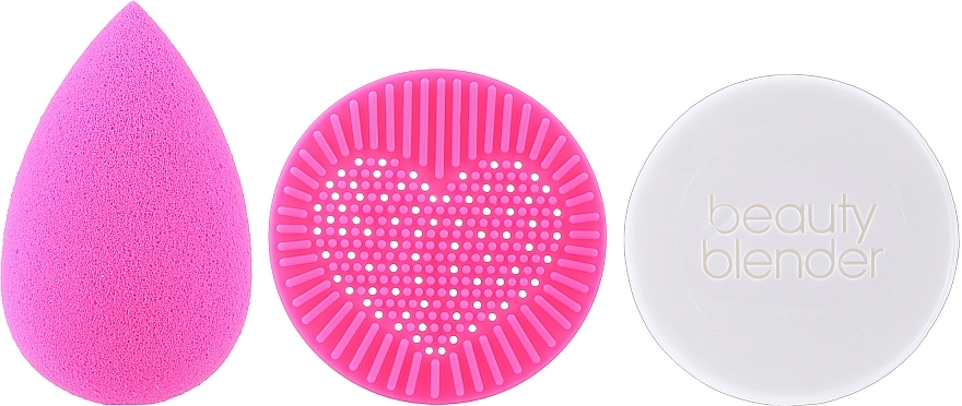 Набор - Beautyblender Besties Iconic Set (sponge/1pcs + soap/16g + cleans/mat/1pcs + bag) — фото N2