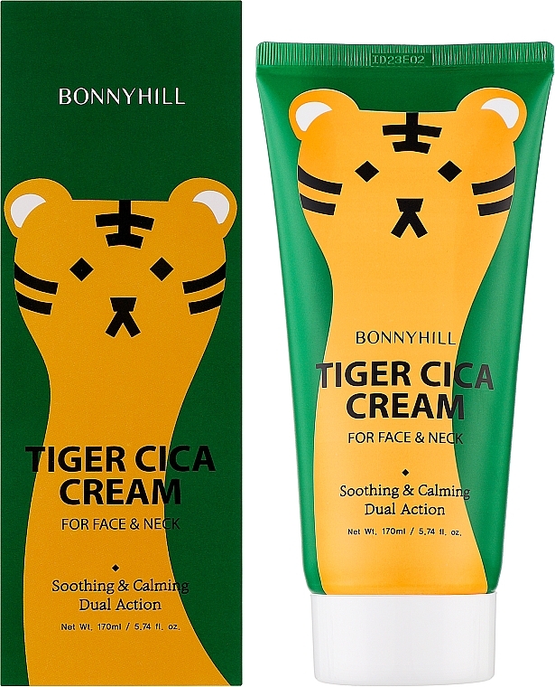 Крем для лица и шеи с центеллой азиатской - Bonnyhill Tiger Cica Cream — фото N2