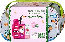 Парфумерія, косметика Набір для дівчаток - Schauma & Fa Vademecum Kids Girl (shm/balm/400ml + sh/gel/250ml+tooth/paste/50ml + pouch)