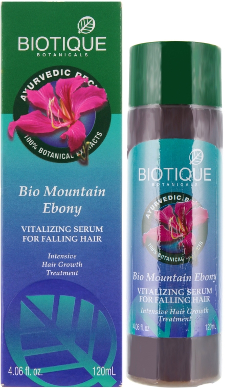 Освіжальна сироватка - Biotique Bio Mountain Ebony Fresh Growth Stimulating  Serum: купити за найкращою ціною в Україні 