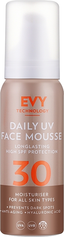 Ежедневный защитный мусс для лица - EVY Technology Daily UV Face Mousse SPF30 — фото N1